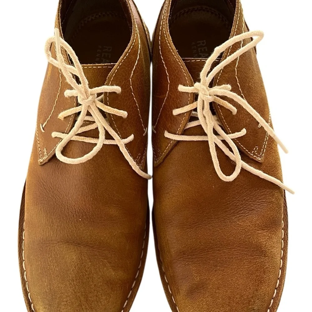 Kenneth Cole Reaction British Tan Desert Sun Distressed Chukka Boots Mens 11